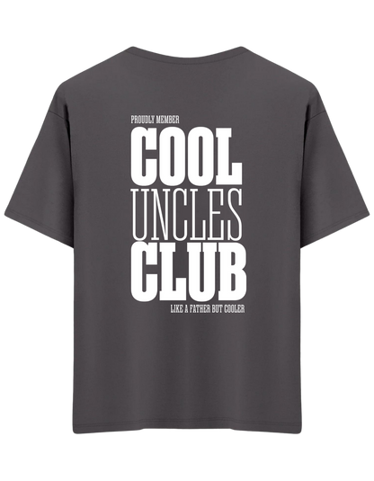 Cool Uncles Club Baskılı Bisiklet Yaka Oversize T-shirt