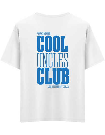 Cool Uncles Club Baskılı Bisiklet Yaka Oversize T-shirt