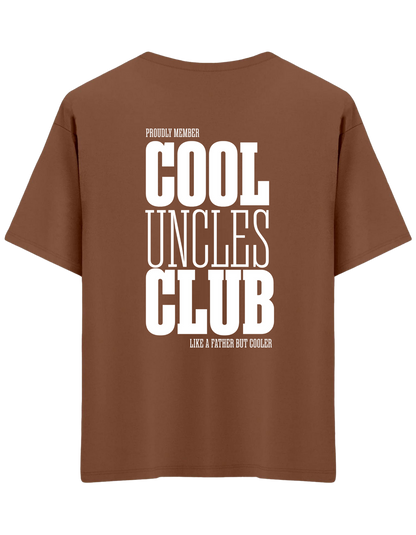 Cool Uncles Club Baskılı Bisiklet Yaka Oversize T-shirt