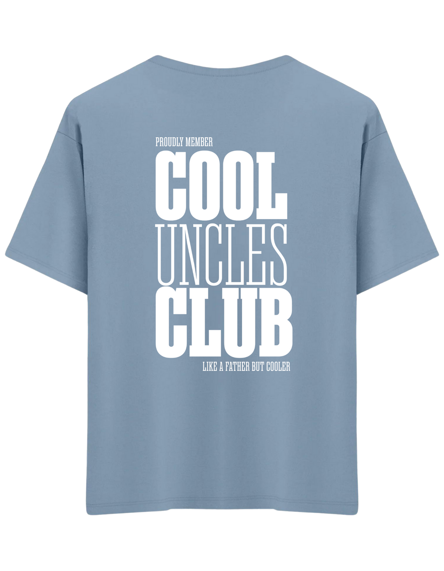 Cool Uncles Club Baskılı Bisiklet Yaka Oversize T-shirt