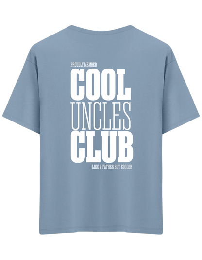 Cool Uncles Club Baskılı Bisiklet Yaka Oversize T-shirt