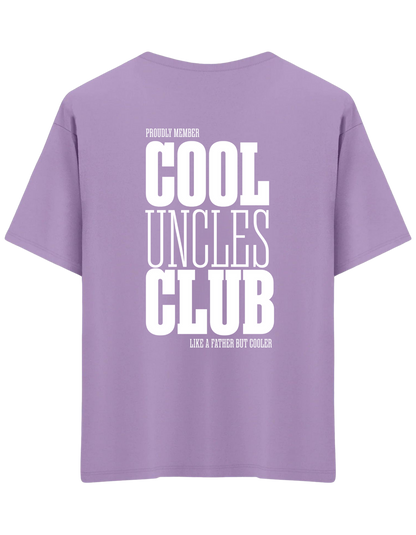 Cool Uncles Club Baskılı Bisiklet Yaka Oversize T-shirt
