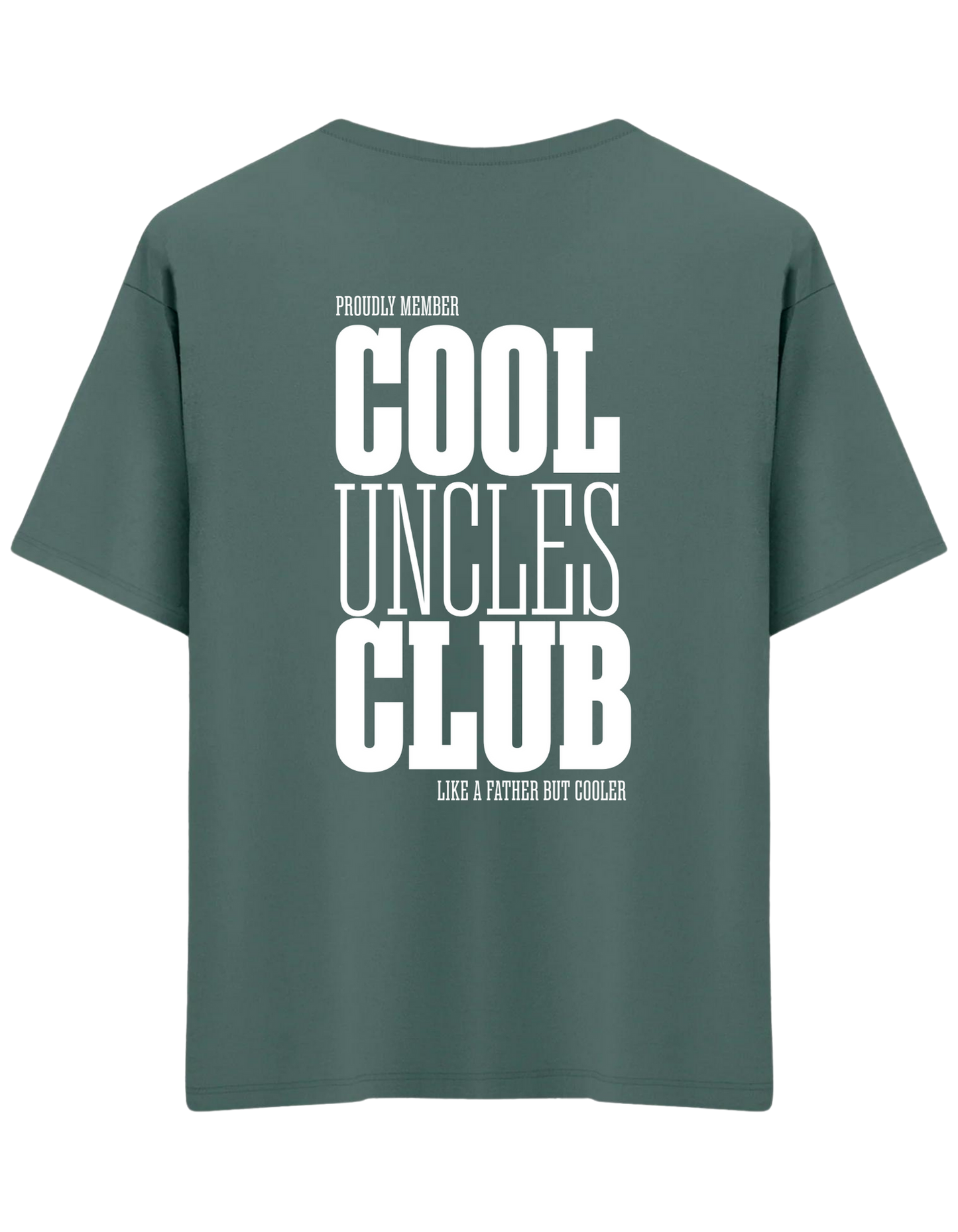 Cool Uncles Club Baskılı Bisiklet Yaka Oversize T-shirt