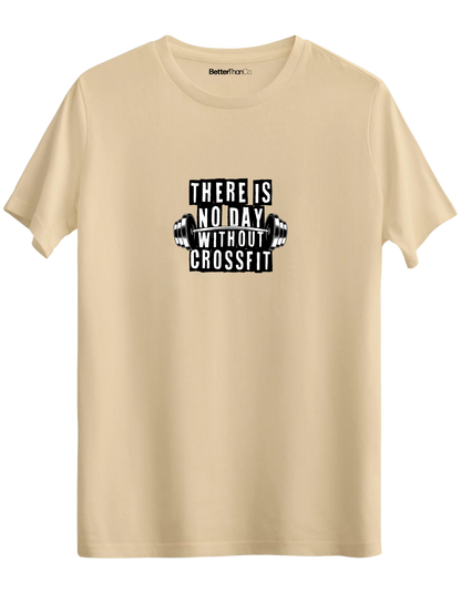 Crossfit Baskılı Bisiklet Yaka Regular T-shirt