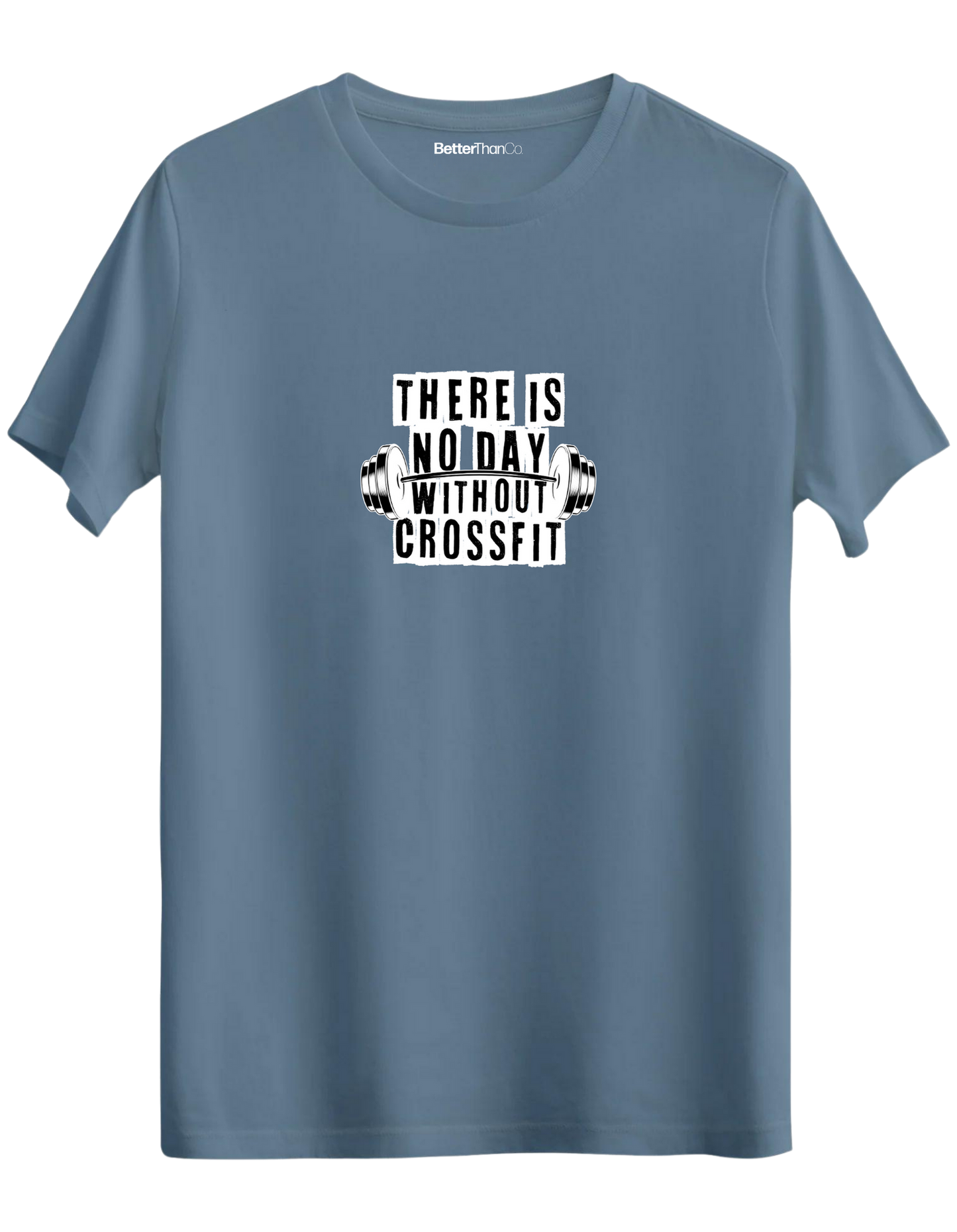 Crossfit Baskılı Bisiklet Yaka Regular T-shirt