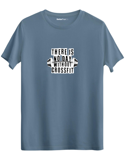 Crossfit Baskılı Bisiklet Yaka Regular T-shirt