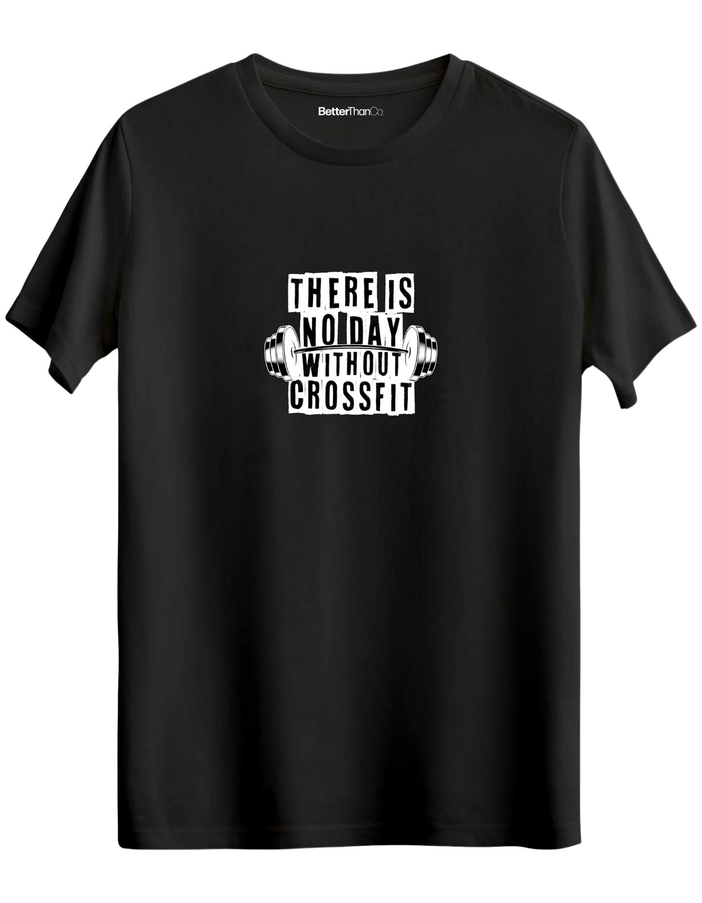 Crossfit Baskılı Bisiklet Yaka Regular T-shirt
