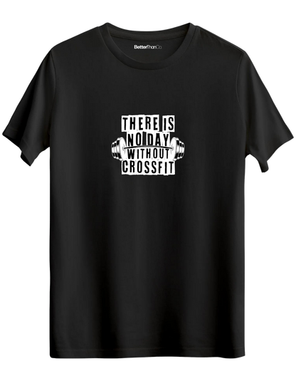 Crossfit Baskılı Bisiklet Yaka Regular T-shirt