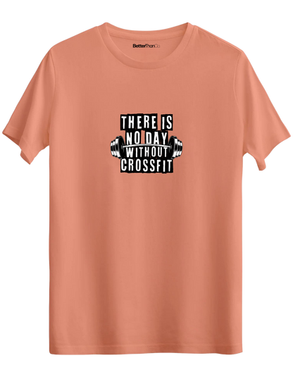 Crossfit Baskılı Bisiklet Yaka Regular T-shirt