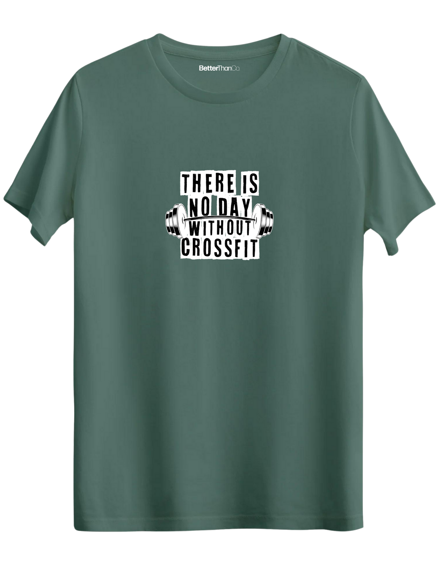 Crossfit Baskılı Bisiklet Yaka Regular T-shirt
