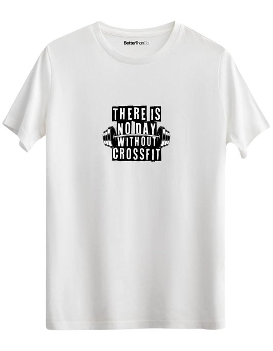 Crossfit Baskılı Bisiklet Yaka Regular T-shirt