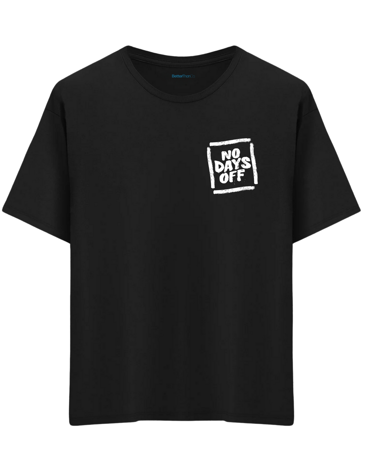 Day Off Baskılı Bisiklet Yaka Oversize T-shirt
