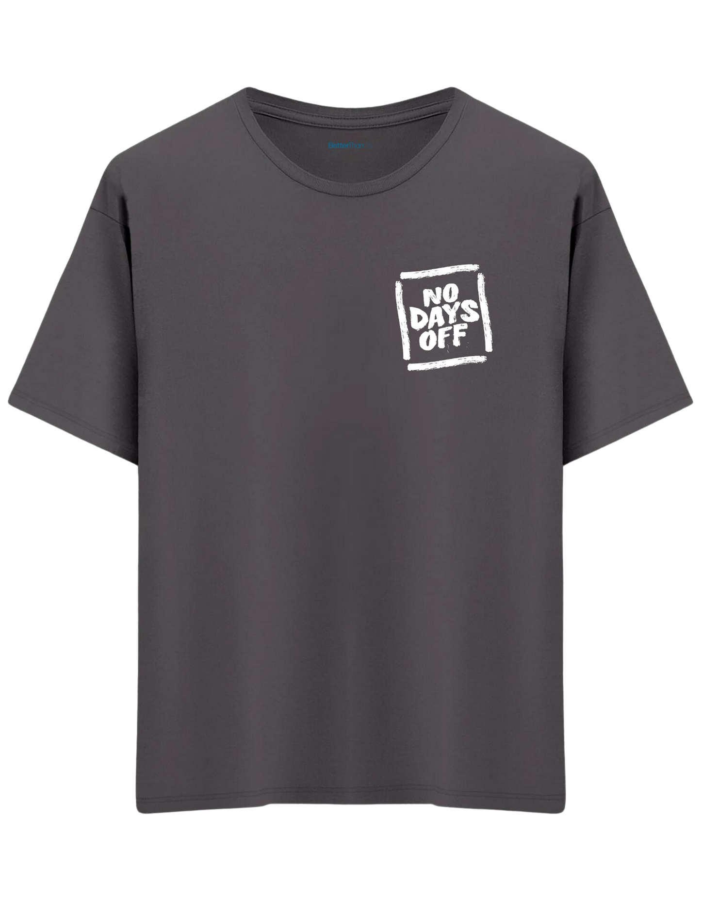 Day Off Baskılı Bisiklet Yaka Oversize T-shirt