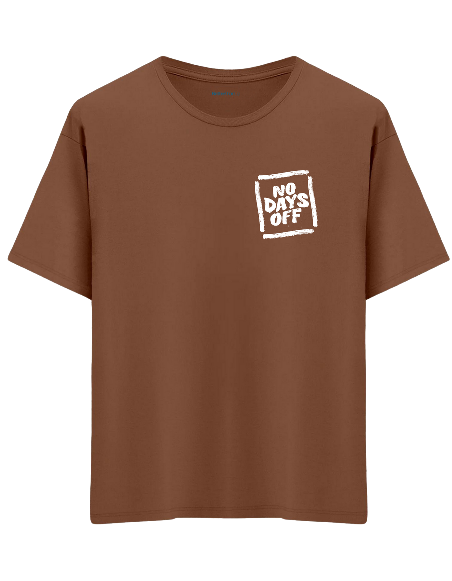 Day Off Baskılı Bisiklet Yaka Oversize T-shirt