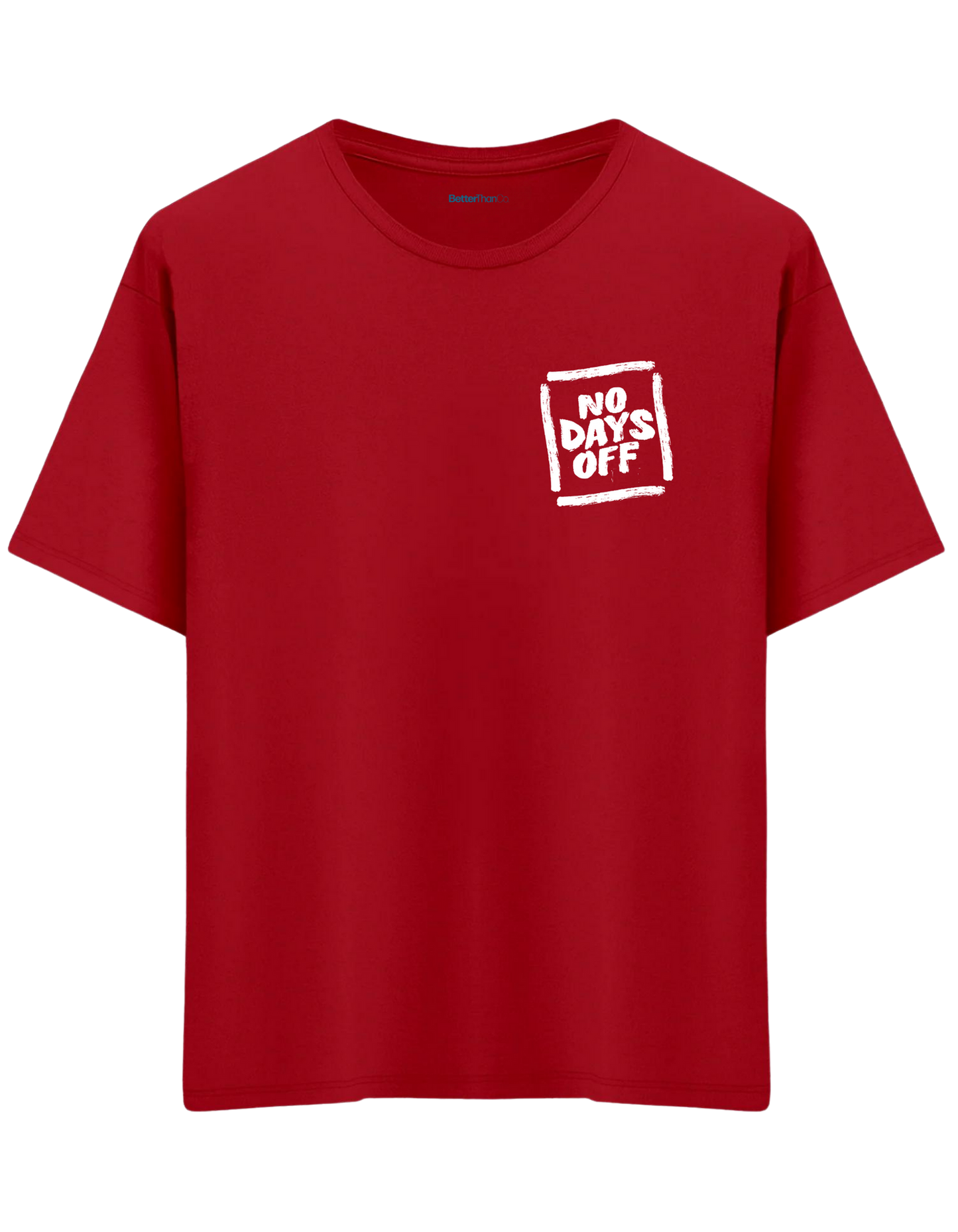 Day Off Baskılı Bisiklet Yaka Oversize T-shirt