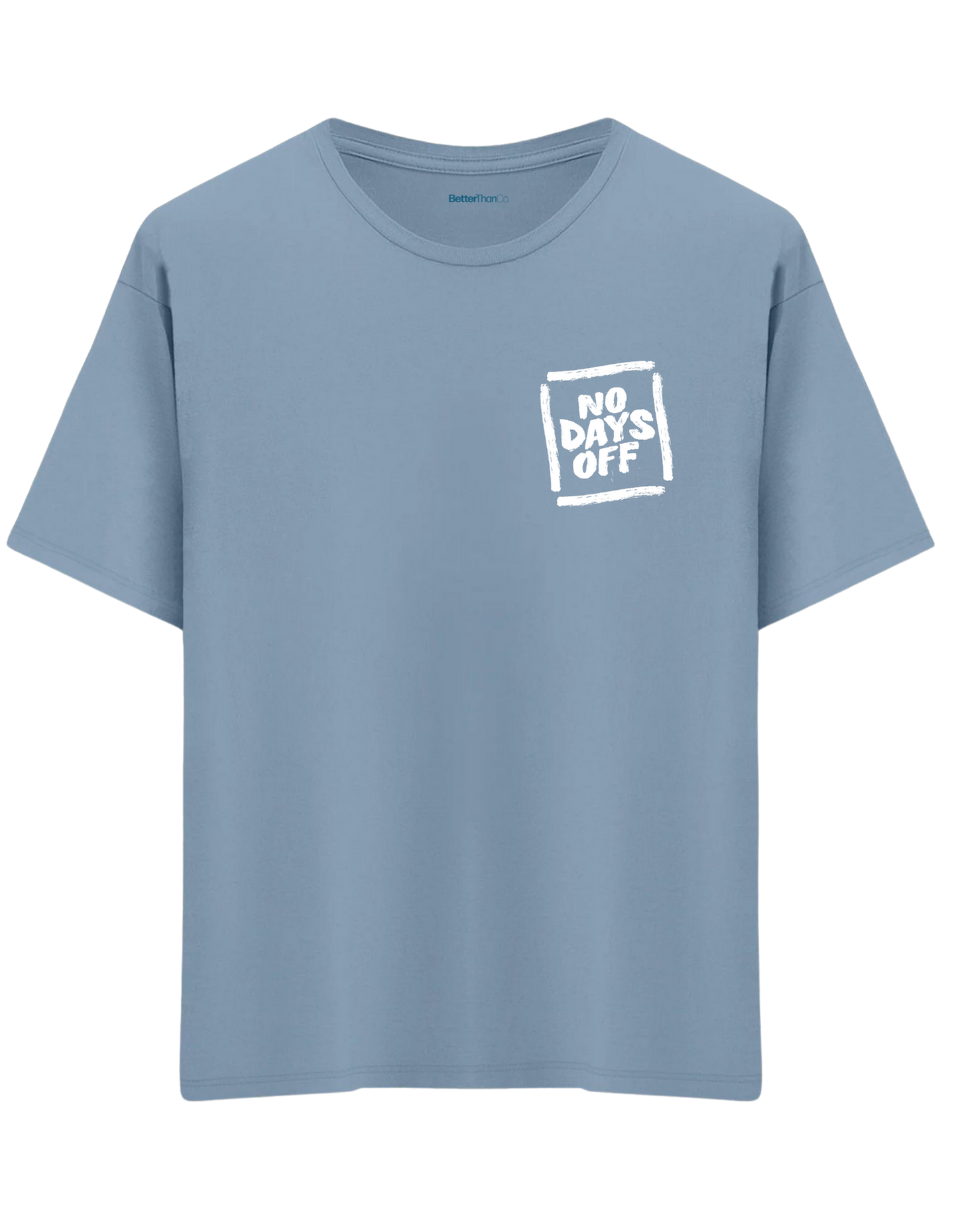 Day Off Baskılı Bisiklet Yaka Oversize T-shirt