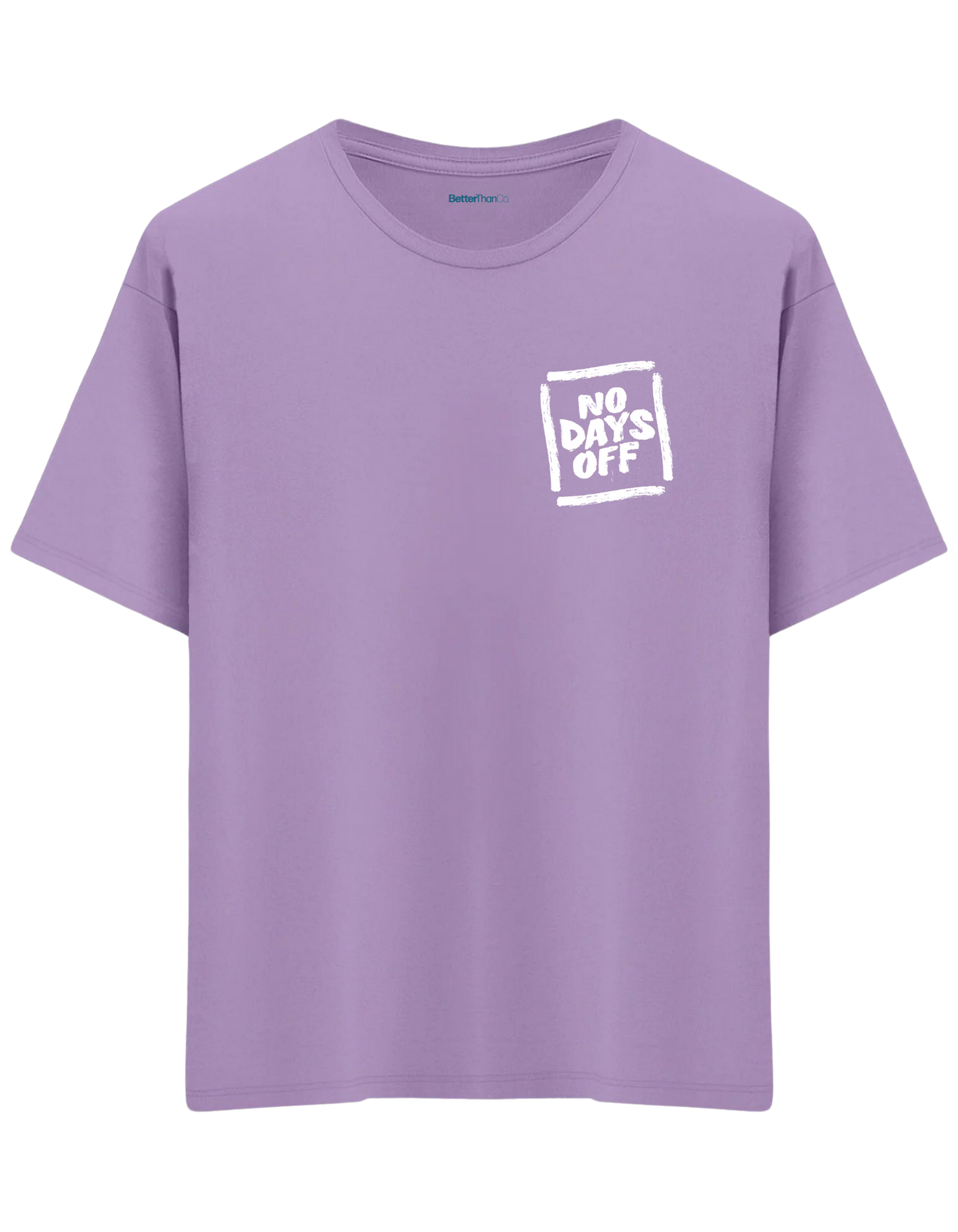 Day Off Baskılı Bisiklet Yaka Oversize T-shirt