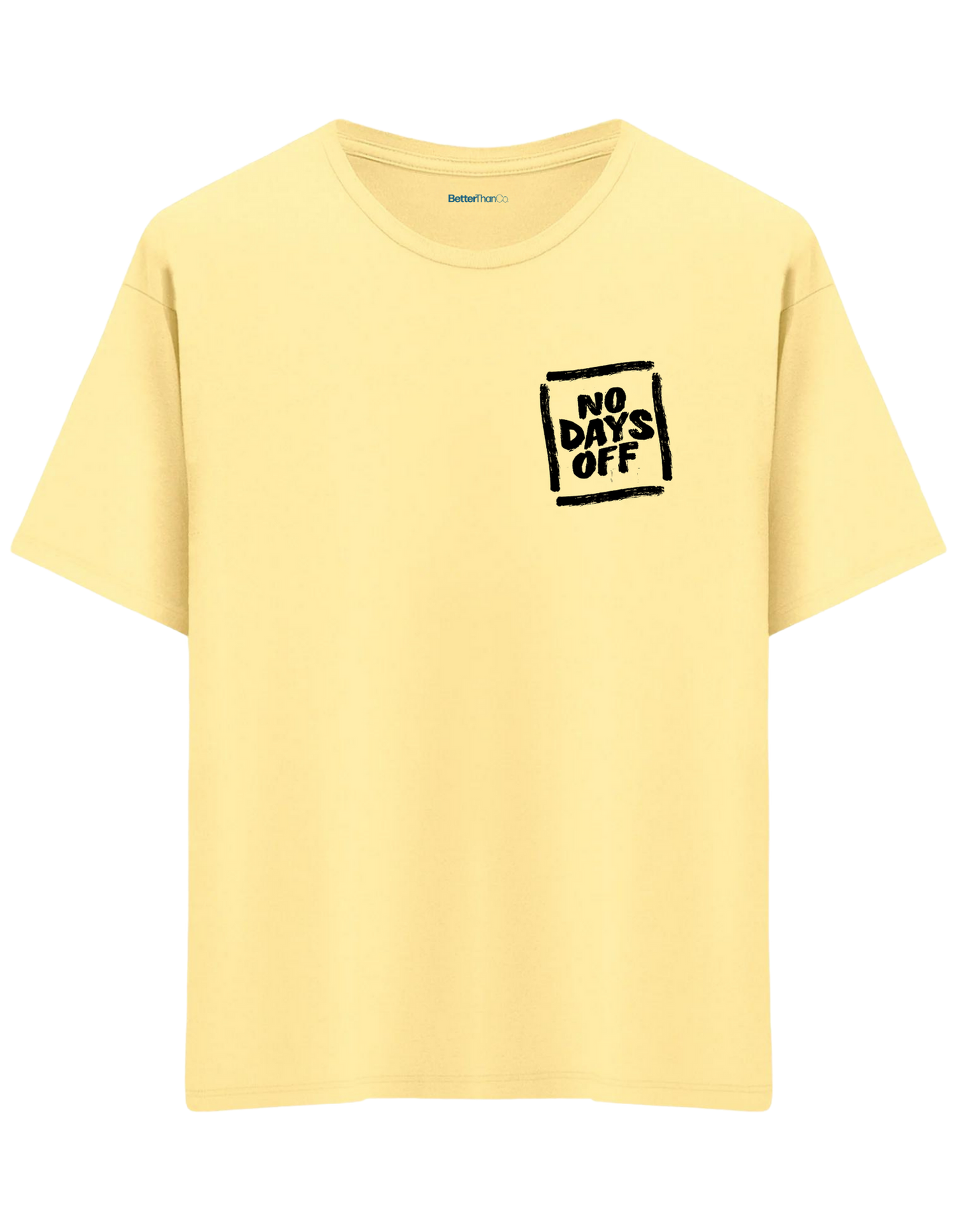 Day Off Baskılı Bisiklet Yaka Oversize T-shirt