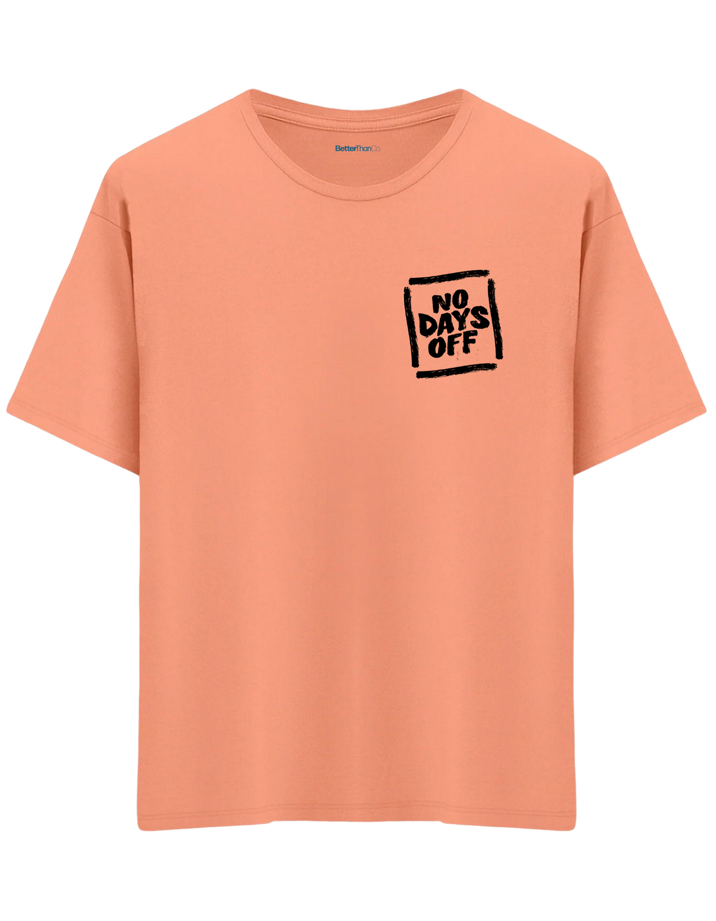 Day Off Baskılı Bisiklet Yaka Oversize T-shirt