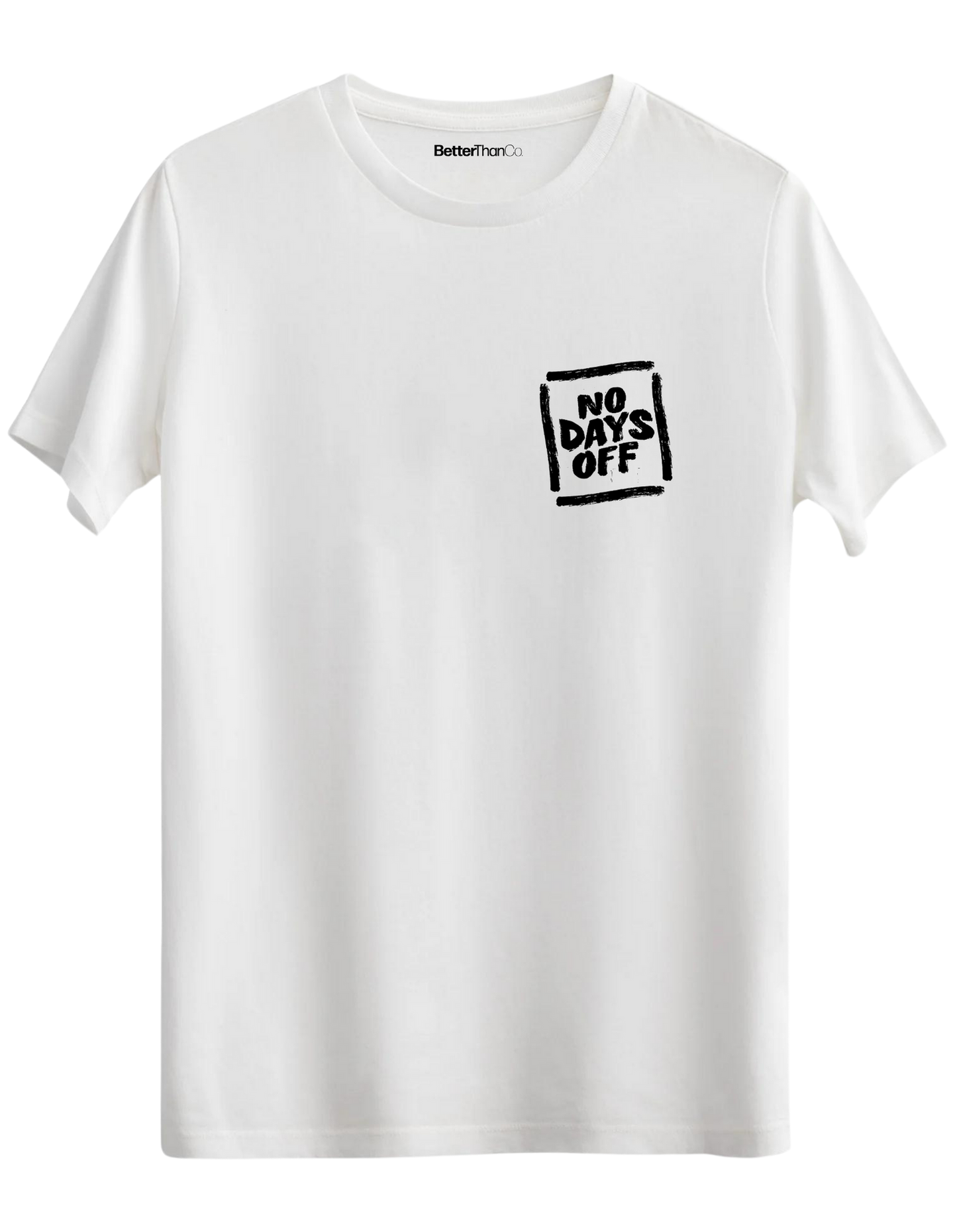 Day Off Baskılı Bisiklet Yaka Regular T-shirt