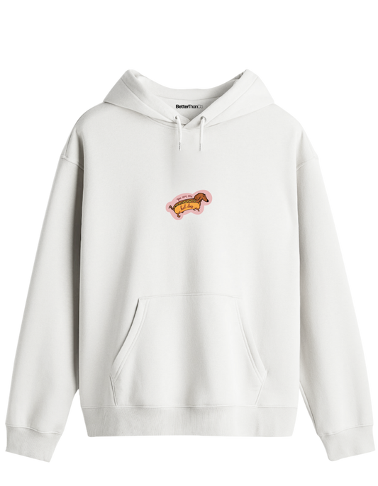 Hot Dog Baskılı Unisex Kapüşonlu Yaka Hoodie