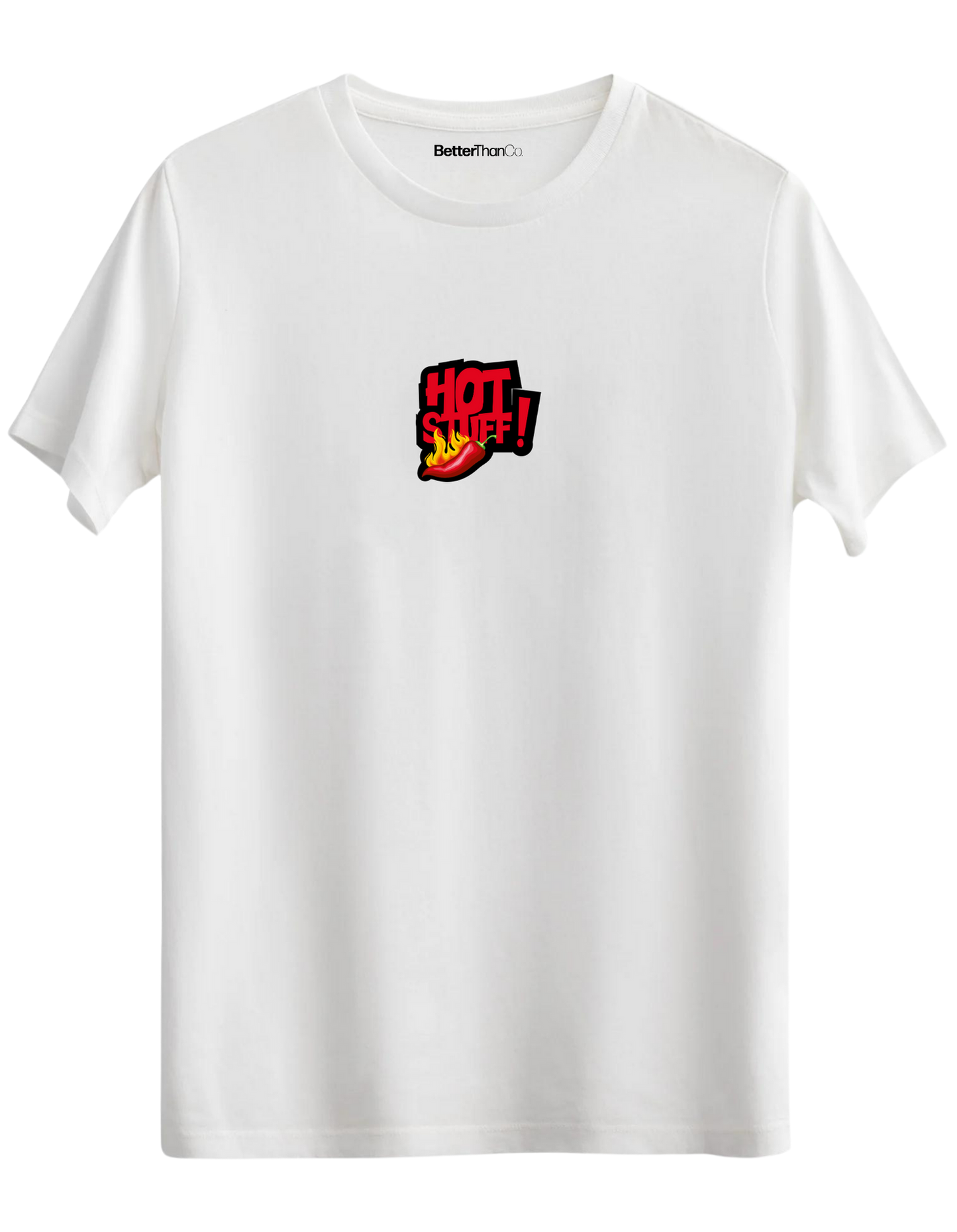 Hot Stuff Baskılı Bisiklet Yaka Regular T-shirt