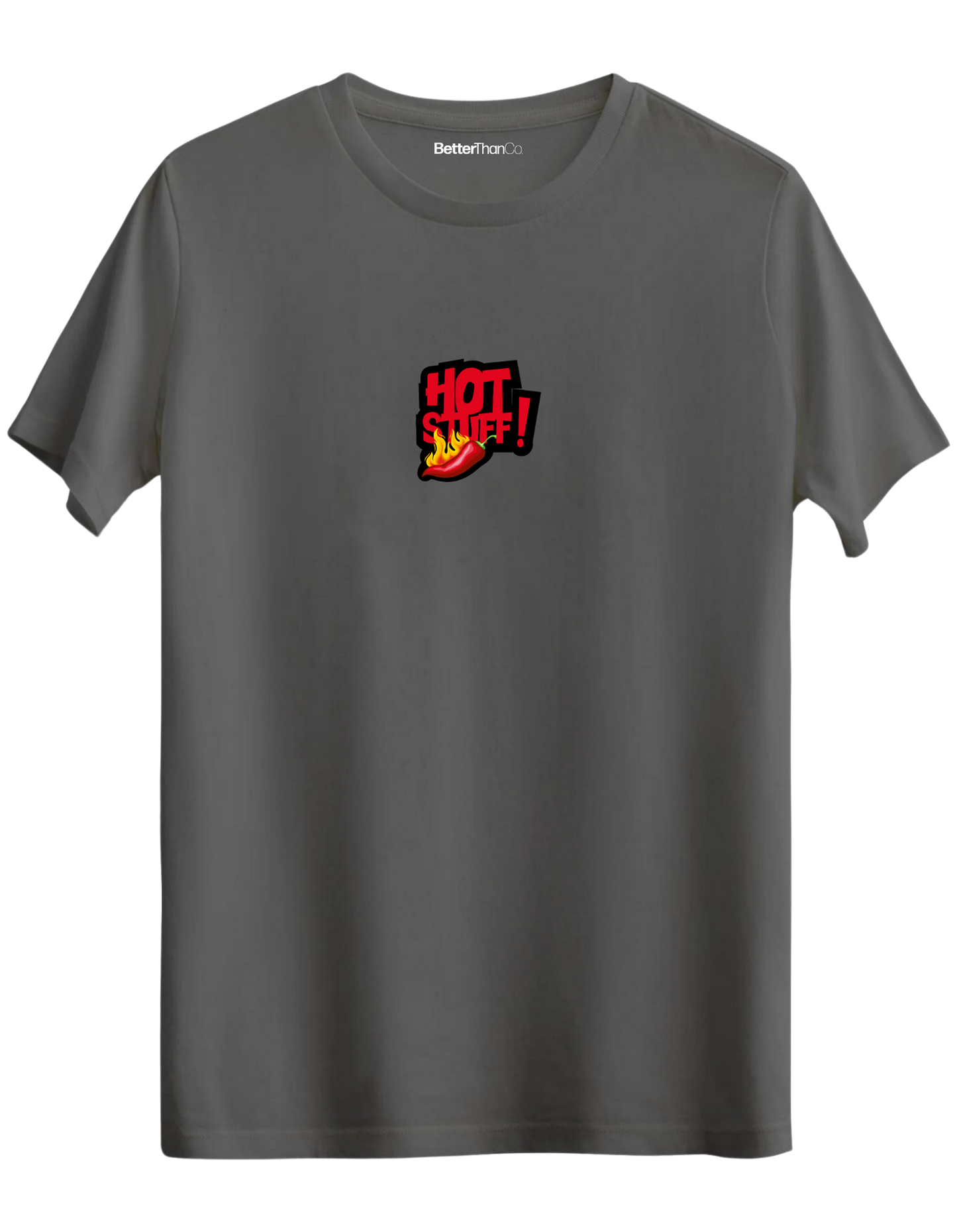 Hot Stuff Baskılı Bisiklet Yaka Regular T-shirt