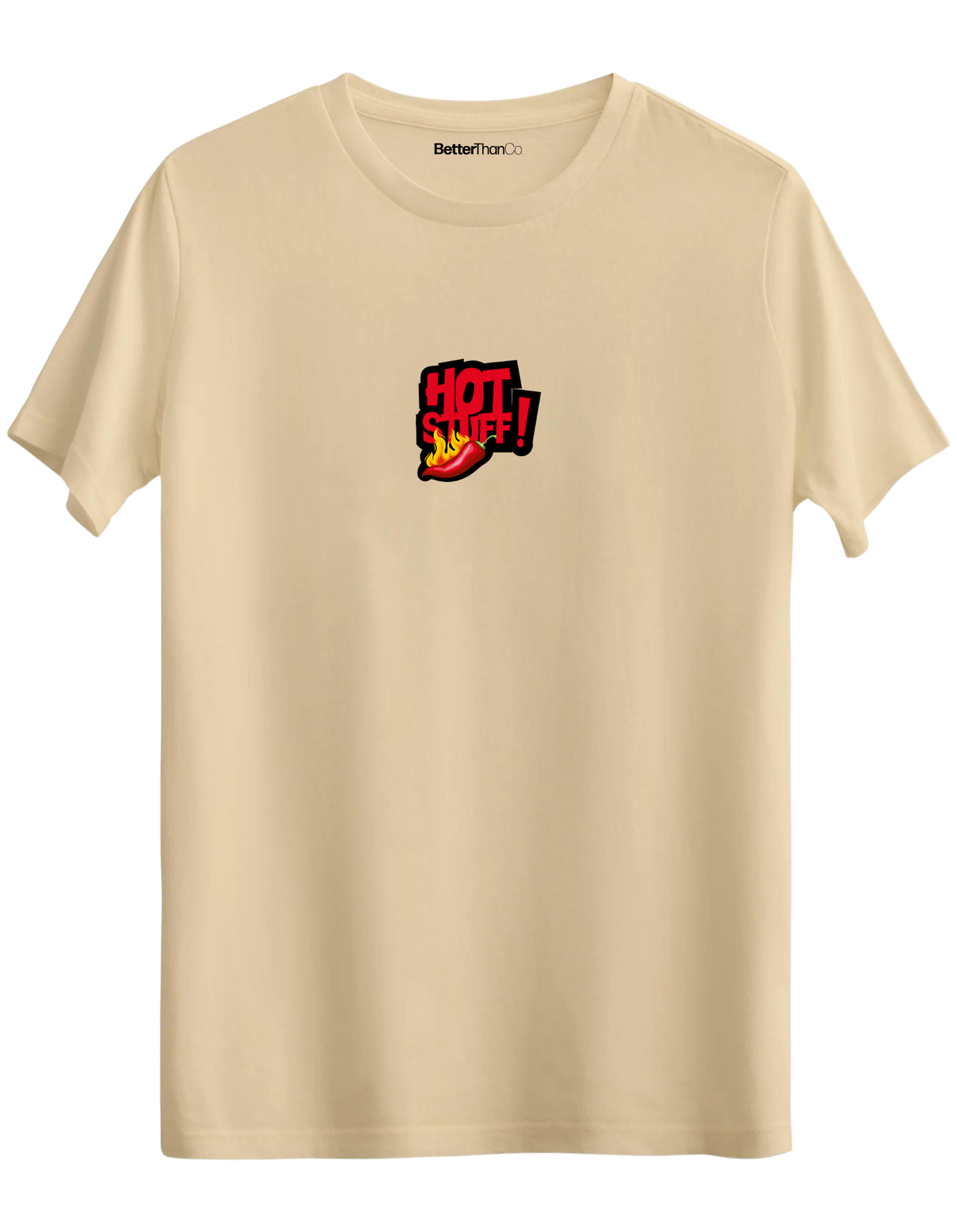 Hot Stuff Baskılı Bisiklet Yaka Regular T-shirt