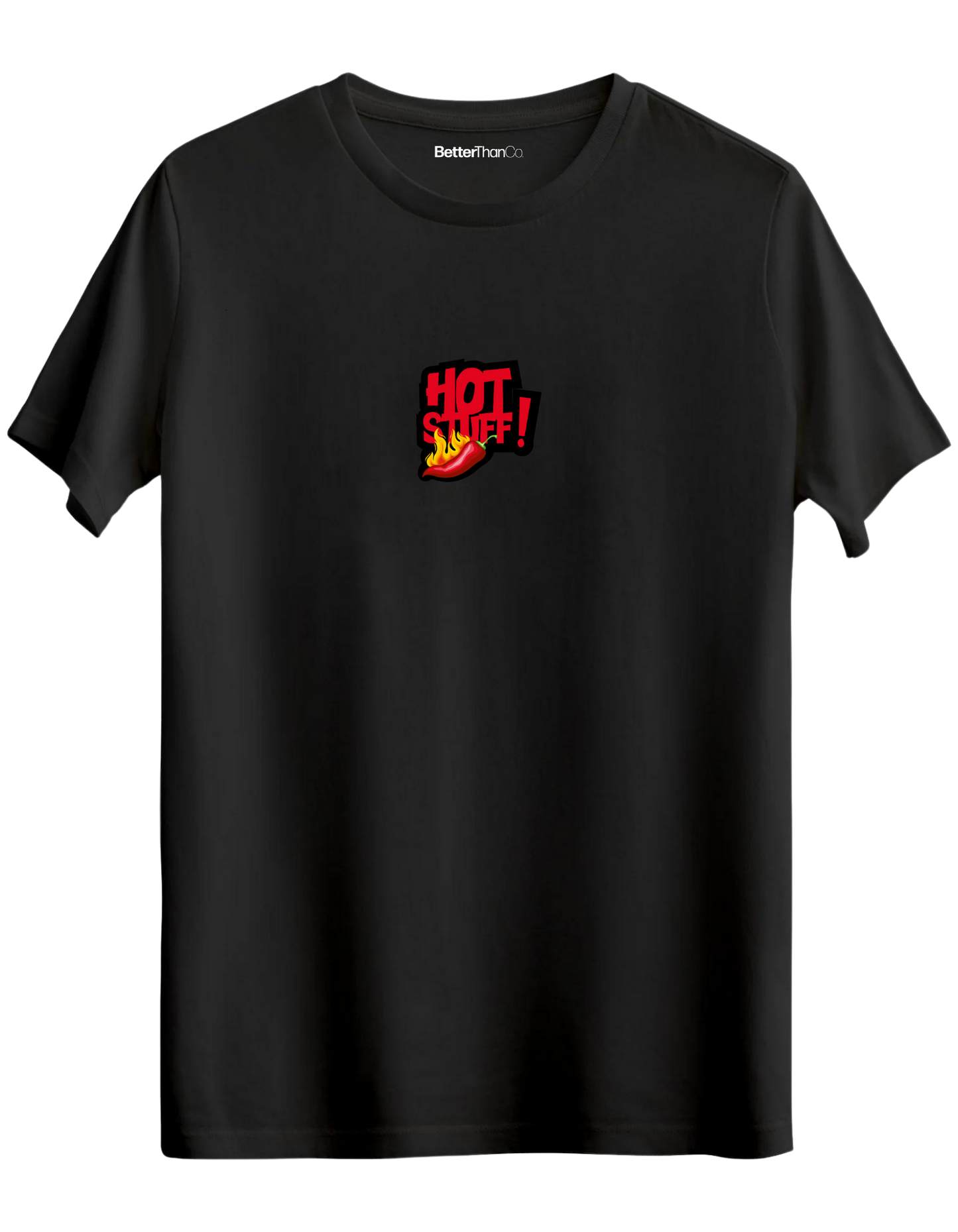 Hot Stuff Baskılı Bisiklet Yaka Regular T-shirt