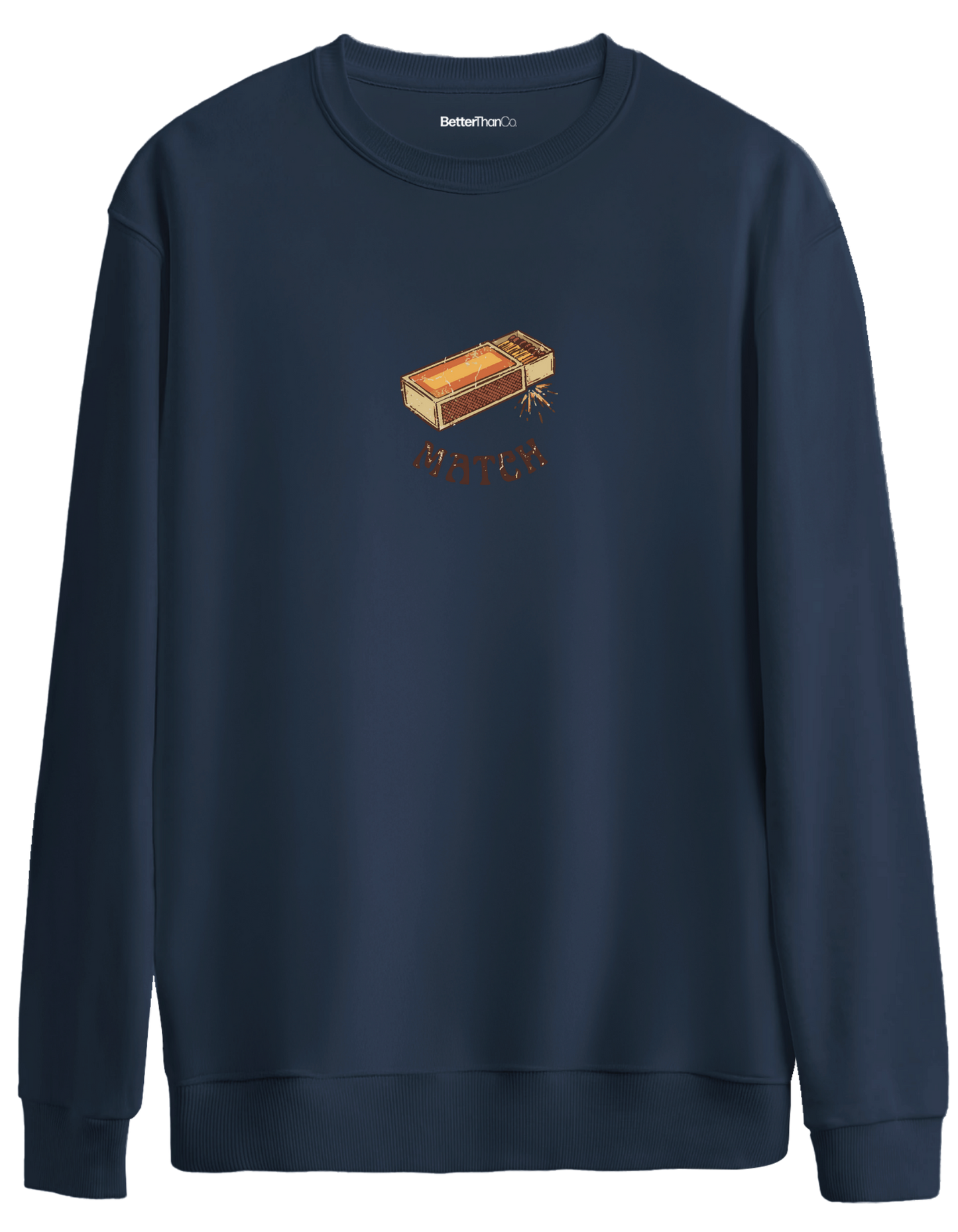 Match! Baskılı Bisiklet Yaka Oversize Sweatshirt