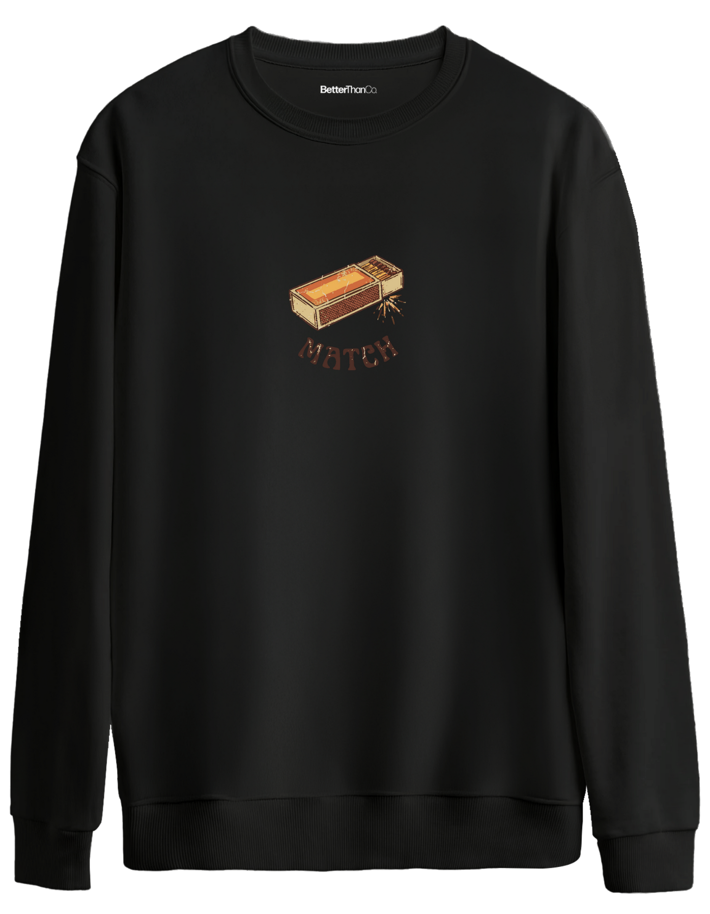 Match! Baskılı Bisiklet Yaka Oversize Sweatshirt
