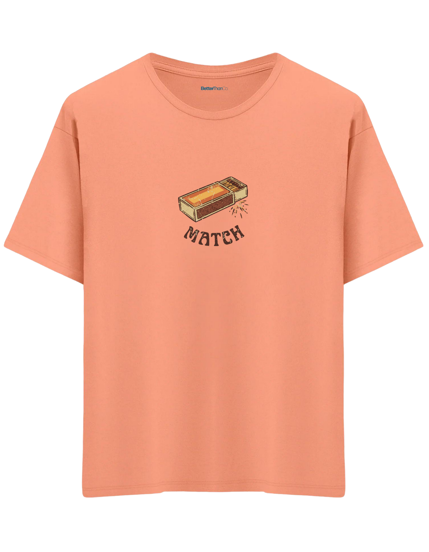 Match! Baskılı Bisiklet Yaka Oversize T-shirt