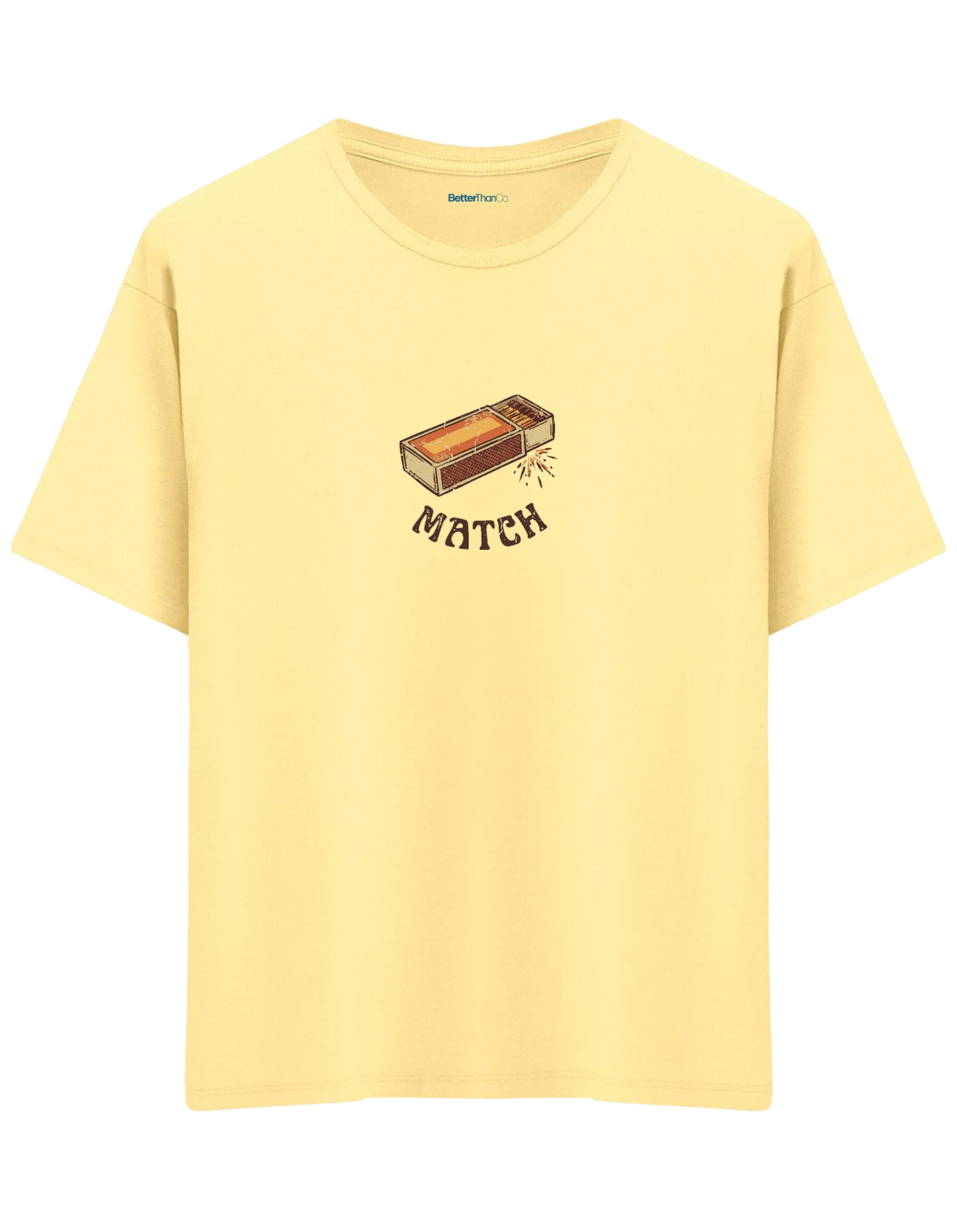 Match! Baskılı Bisiklet Yaka Oversize T-shirt