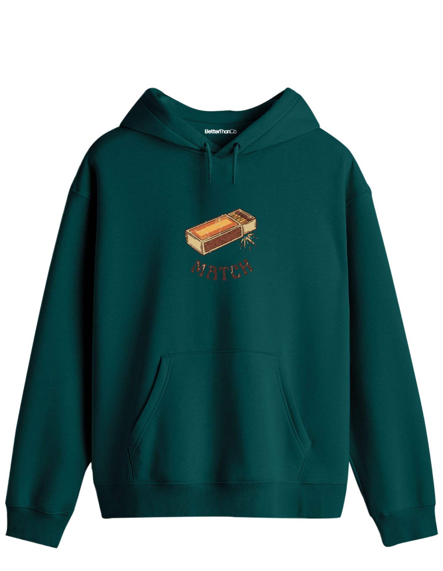 Match! Baskılı Unisex Kapüşonlu Yaka Hoodie
