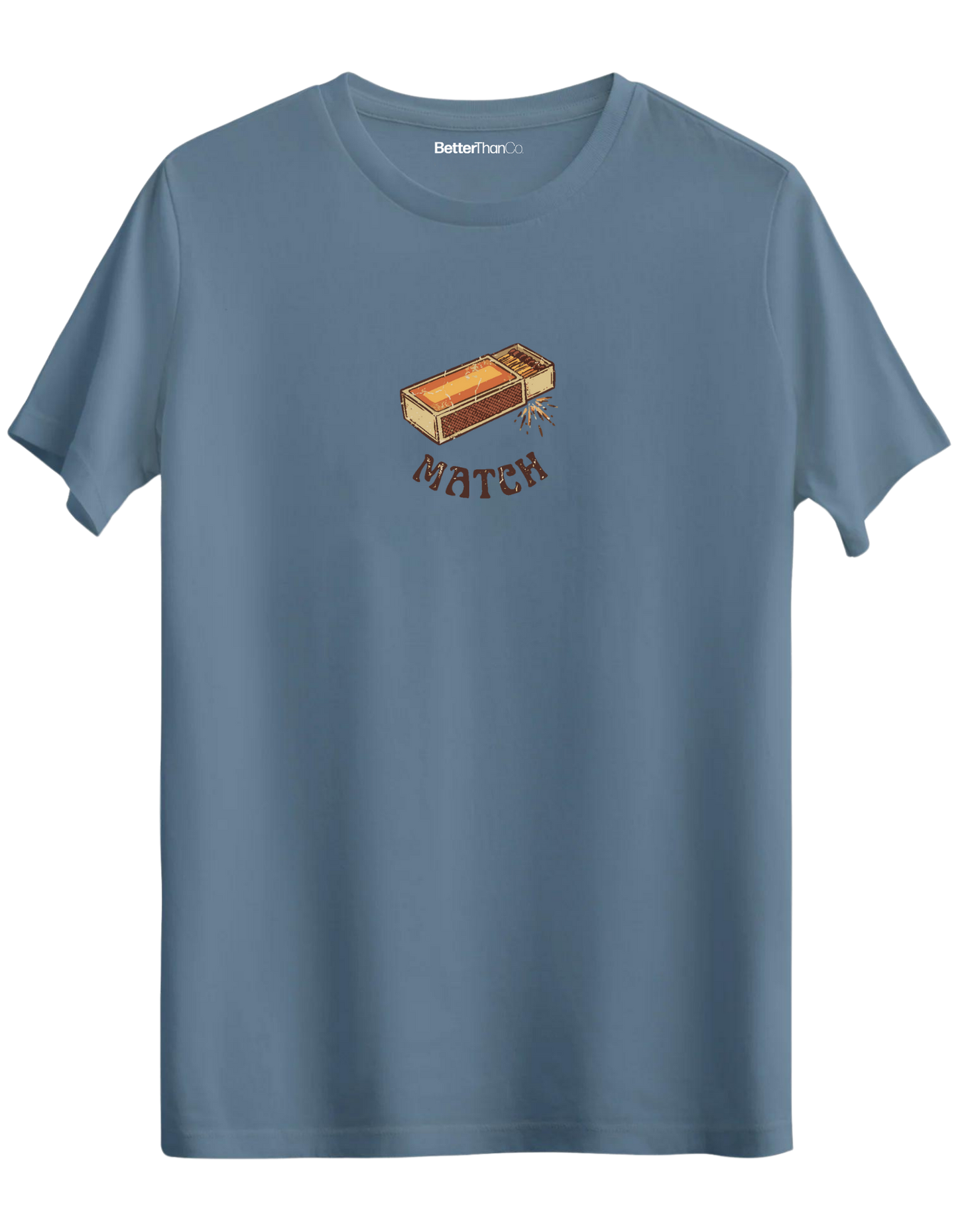 Match! Baskılı Bisiklet Yaka Regular T-shirt
