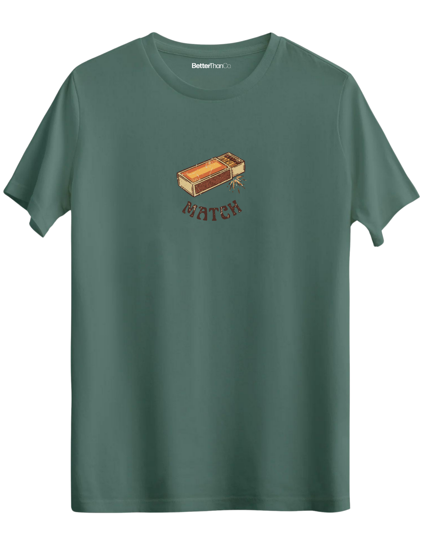 Match! Baskılı Bisiklet Yaka Regular T-shirt