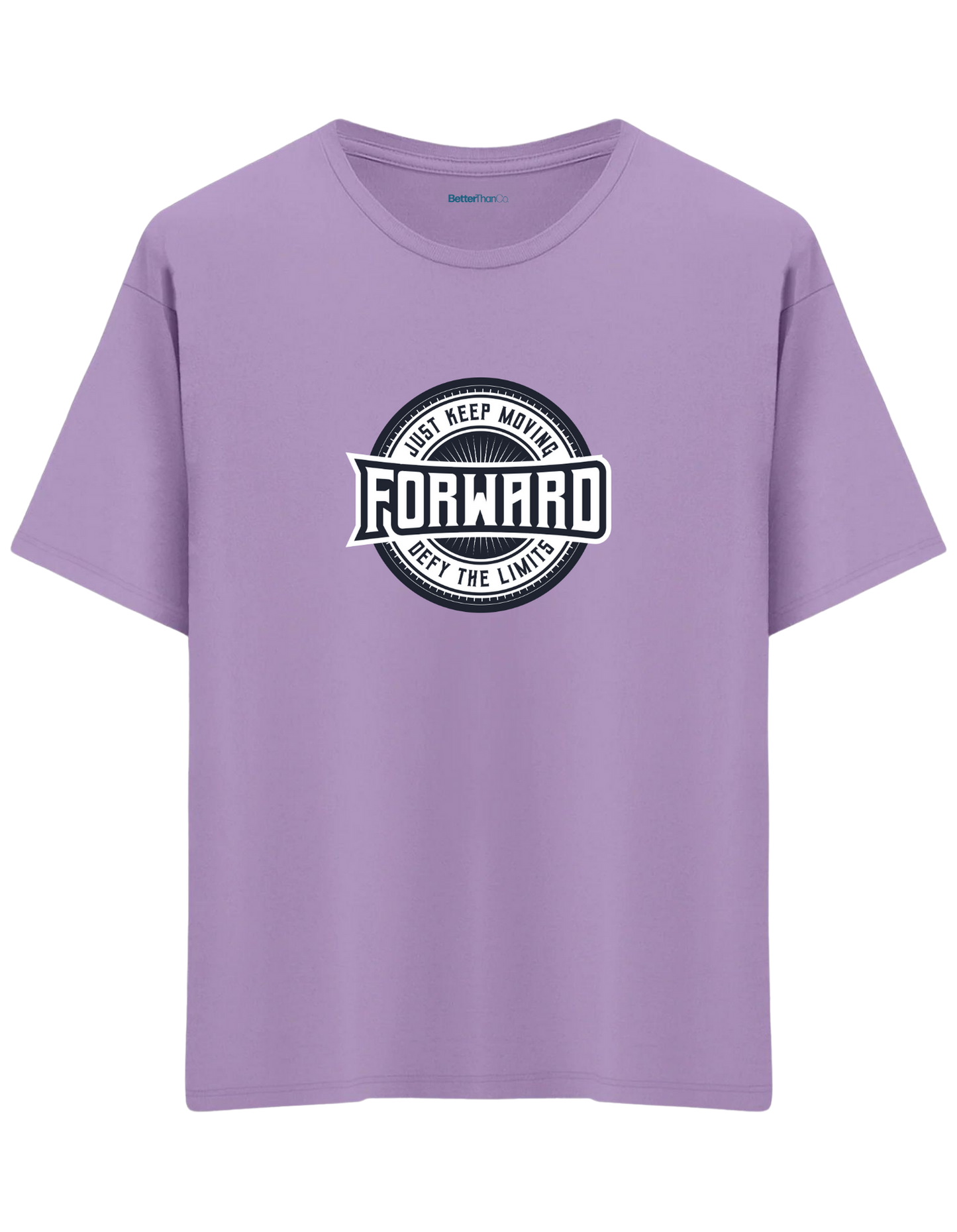 Forward Baskılı Bisiklet Yaka Oversize T-shirt