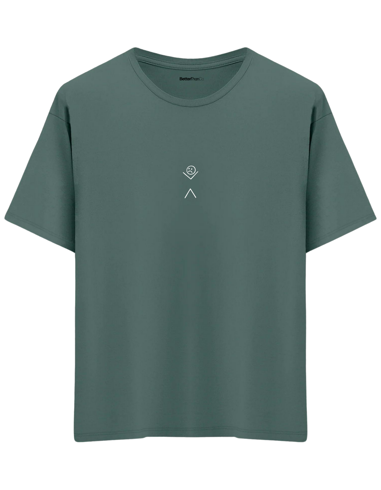 My Back! Baskılı Bisiklet Yaka Oversize T-shirt