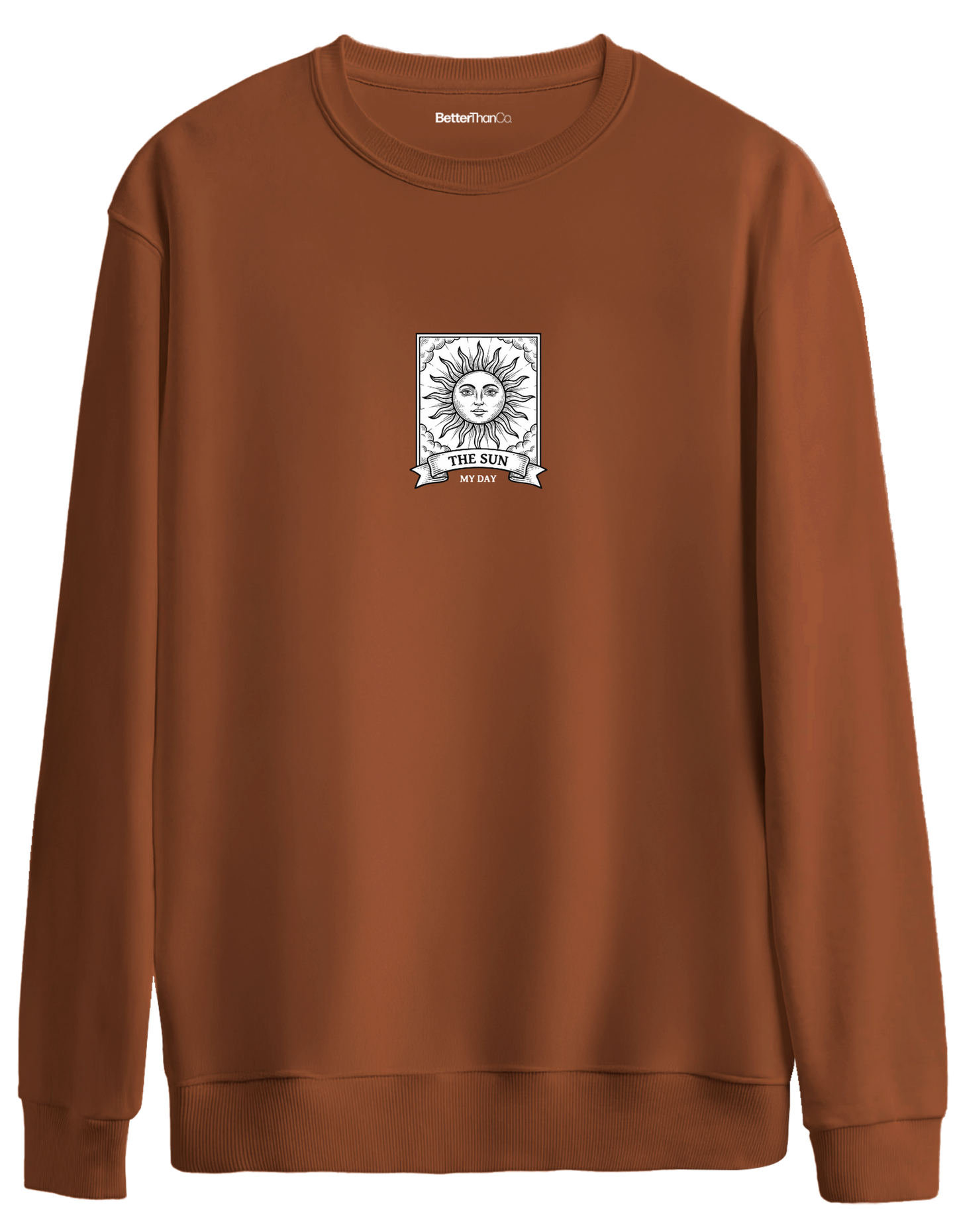 My Day Baskılı Bisiklet Yaka Oversize Sweatshirt