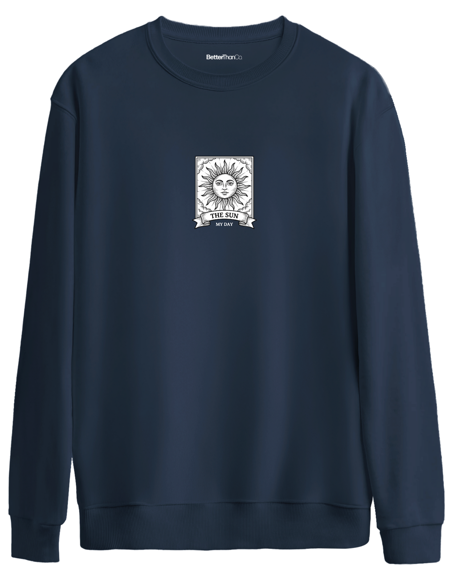 My Day Baskılı Bisiklet Yaka Oversize Sweatshirt