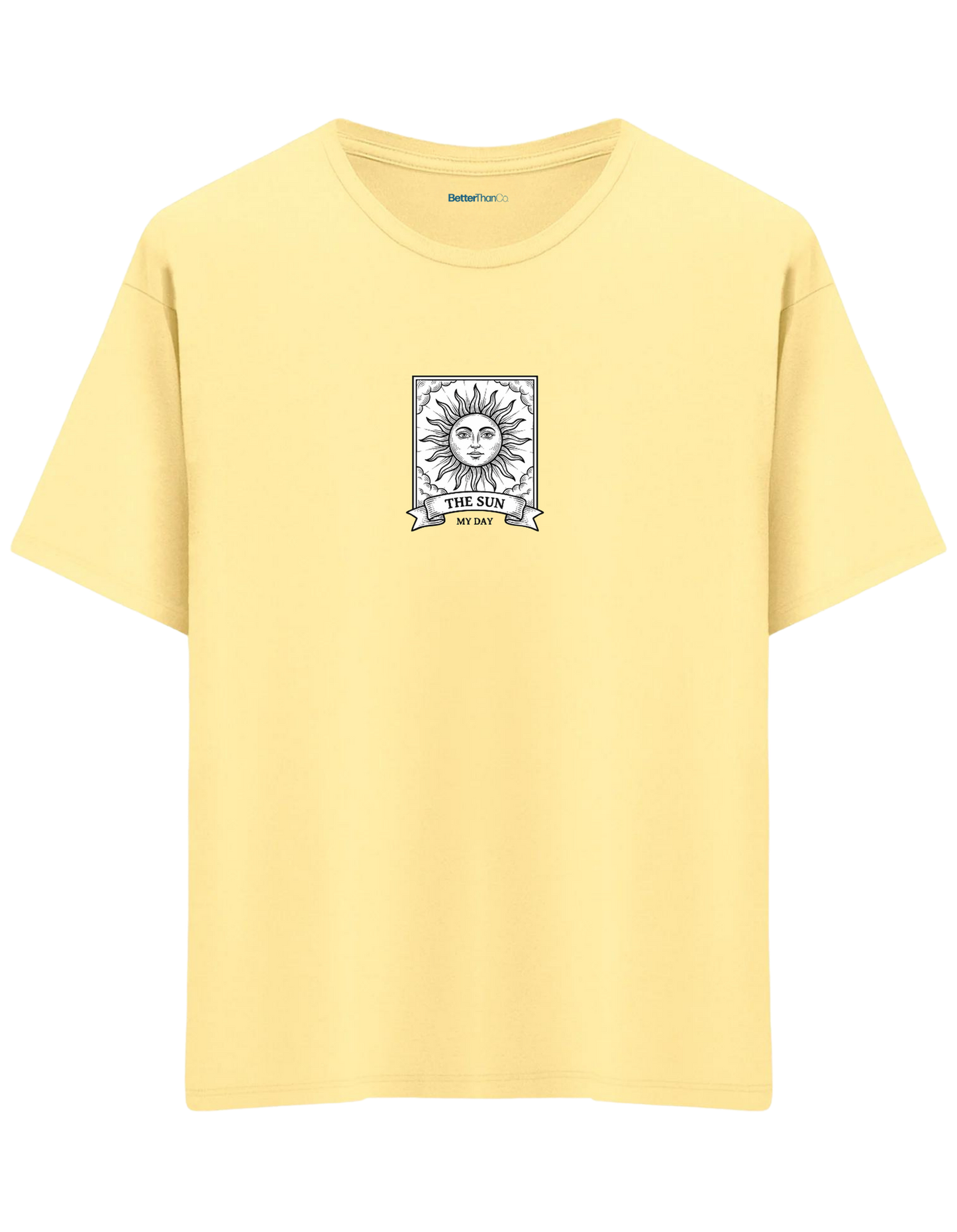 My Day Baskılı Bisiklet Yaka Oversize T-shirt