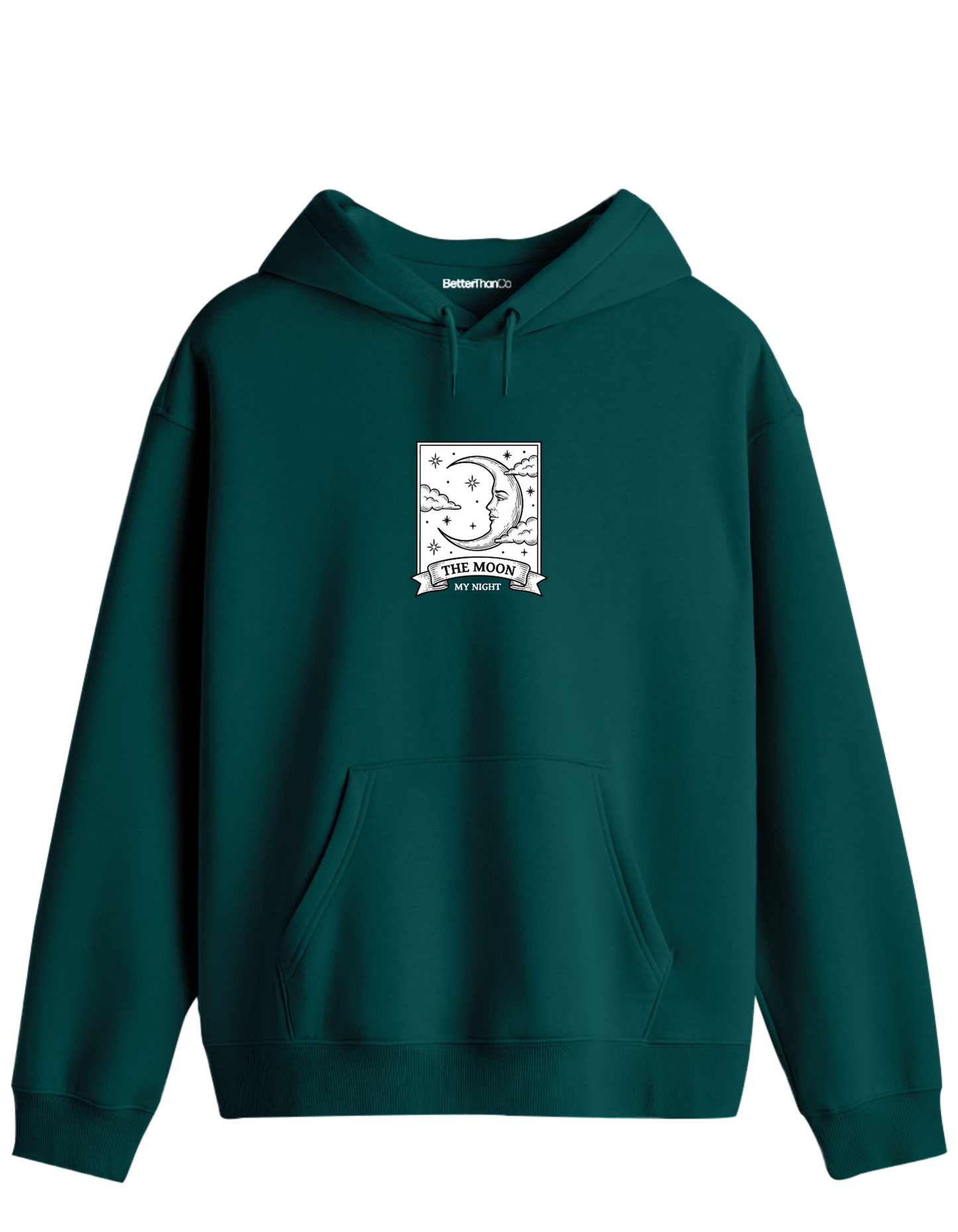 My Night Baskılı Unisex Kapüşonlu Yaka Hoodie
