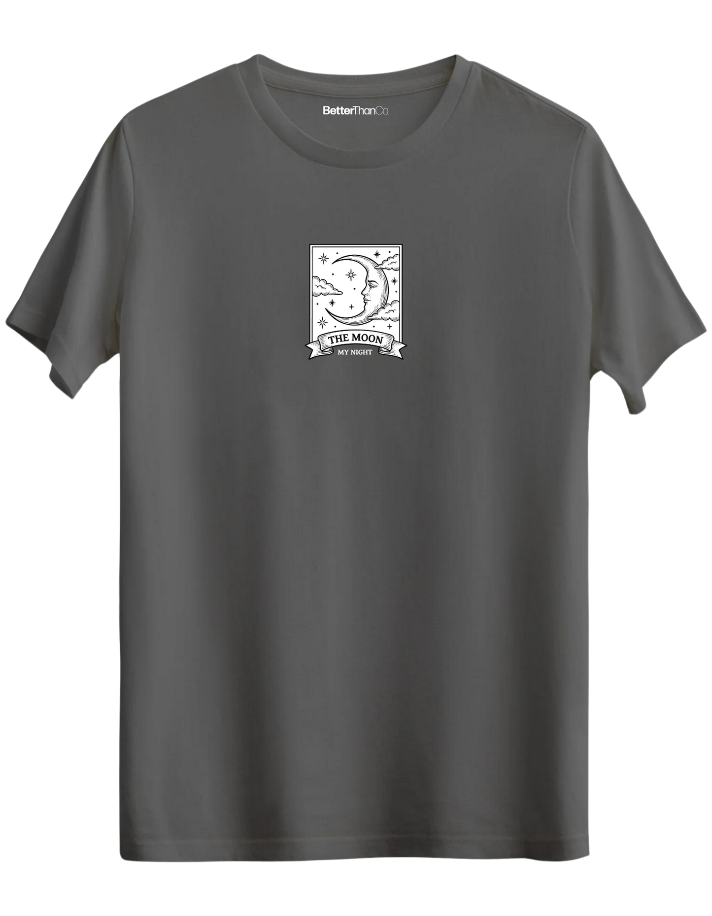My Night Baskılı Bisiklet Yaka Regular T-shirt
