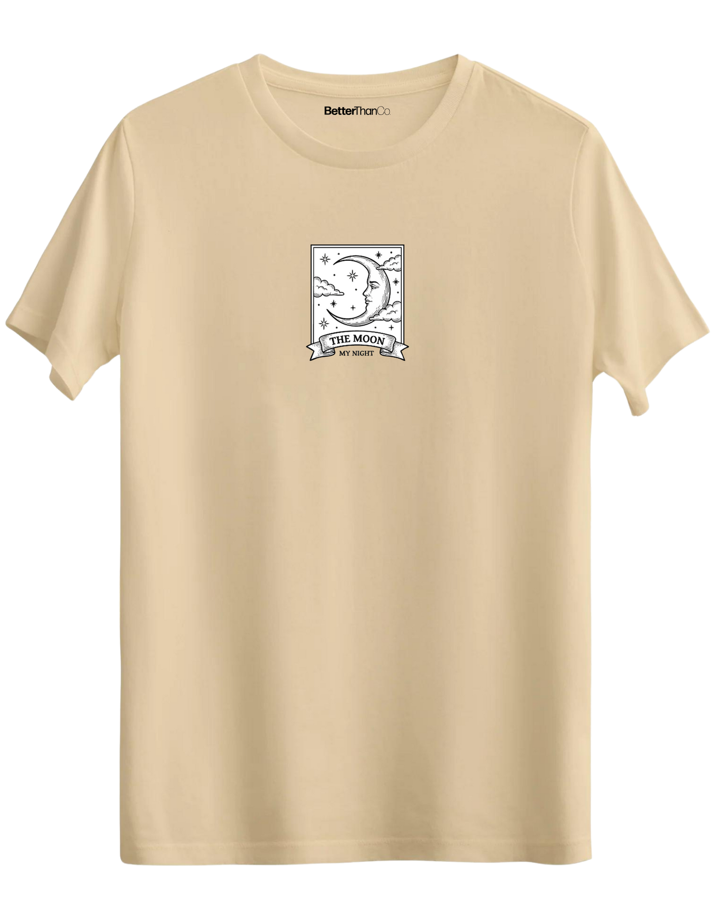 My Night Baskılı Bisiklet Yaka Regular T-shirt