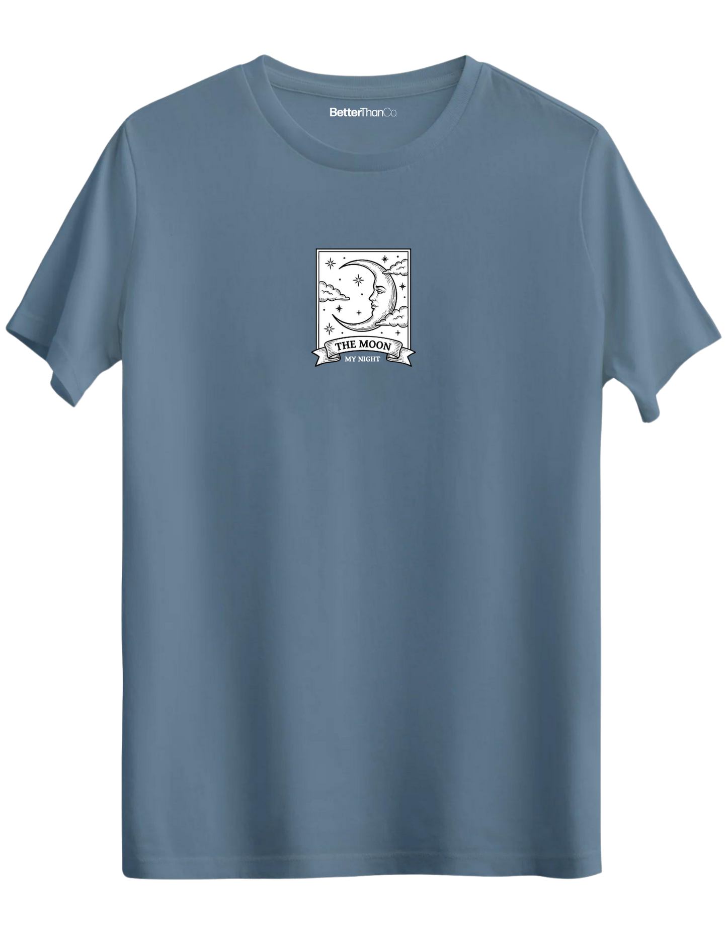 My Night Baskılı Bisiklet Yaka Regular T-shirt