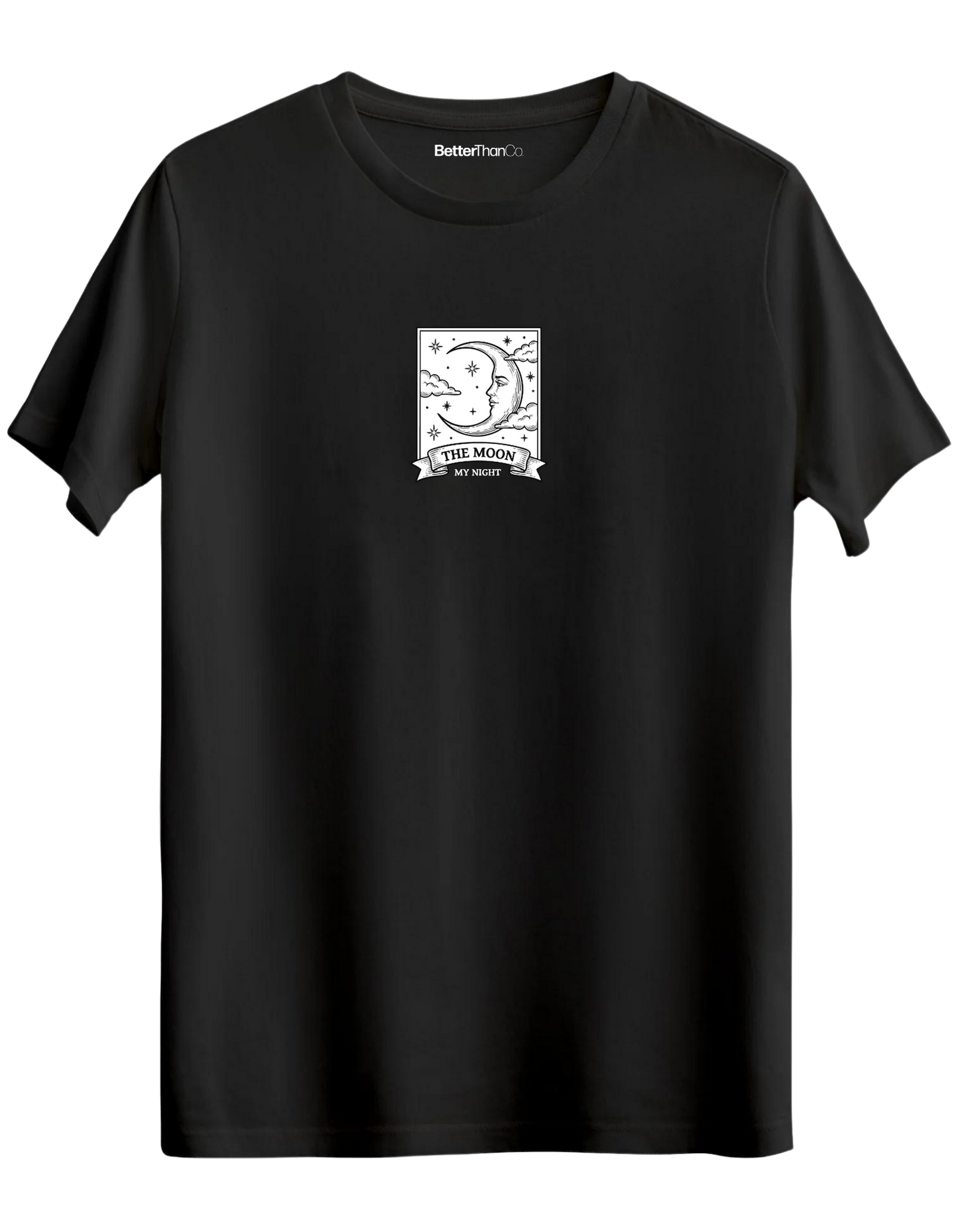 My Night Baskılı Bisiklet Yaka Regular T-shirt