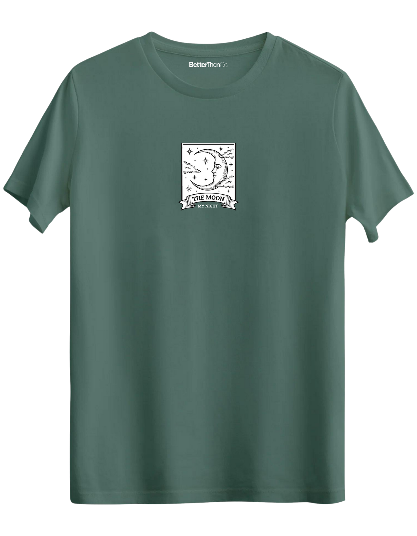 My Night Baskılı Bisiklet Yaka Regular T-shirt