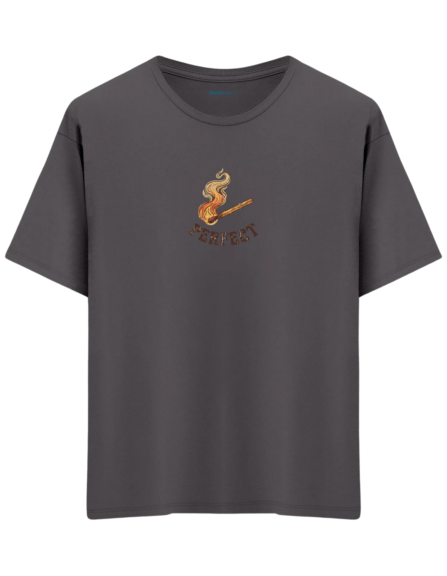 Perfect! Baskılı Bisiklet Yaka Oversize T-shirt