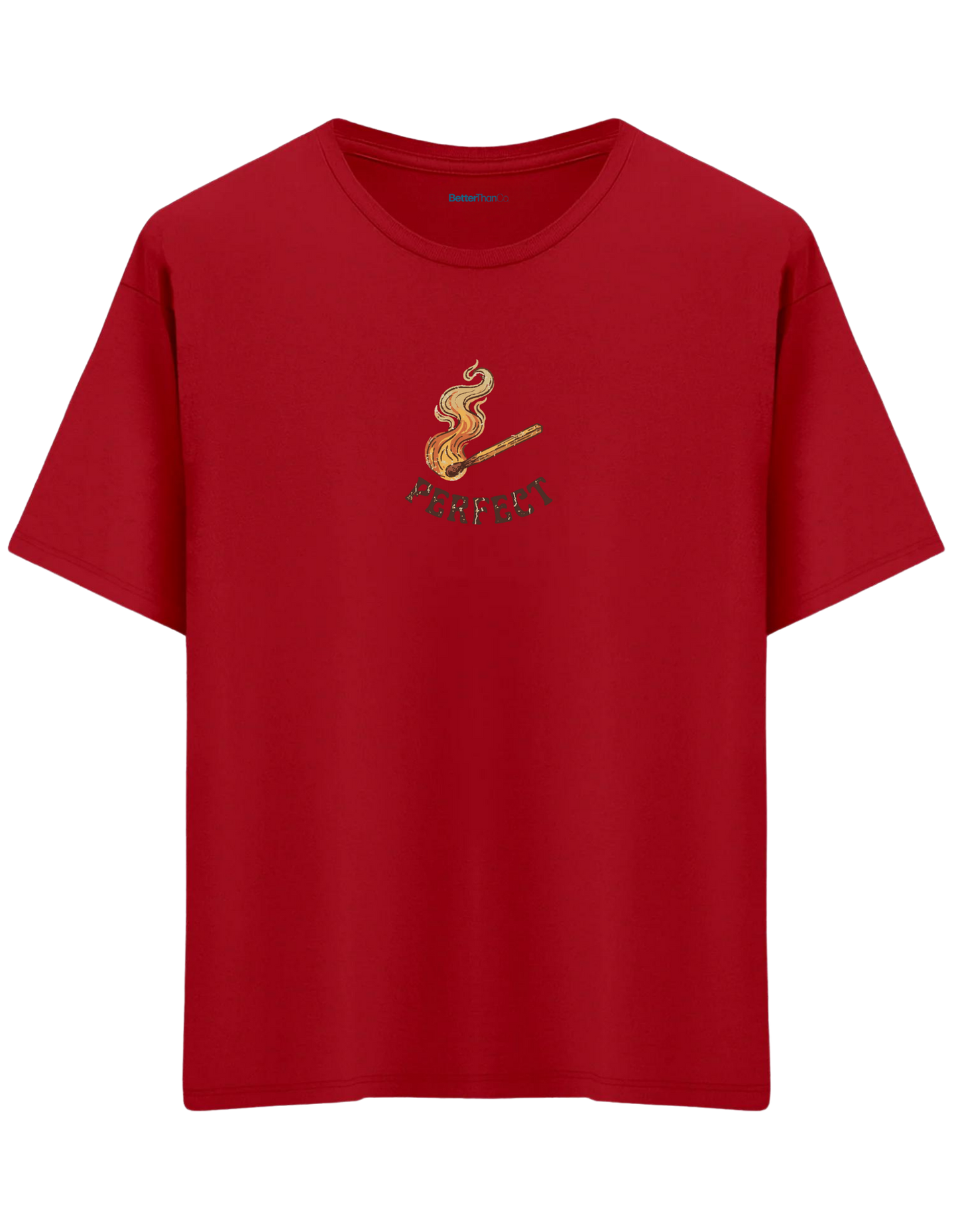 Perfect! Baskılı Bisiklet Yaka Oversize T-shirt