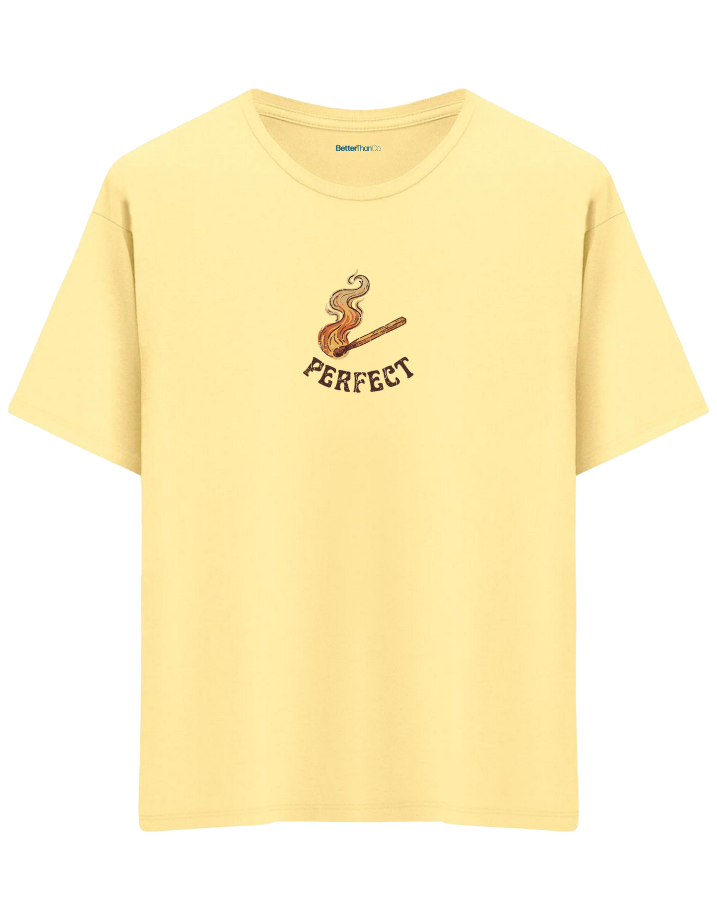 Perfect! Baskılı Bisiklet Yaka Oversize T-shirt